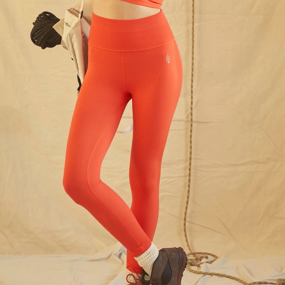 Free People Free Throw Leggings in Ripe Persimmon